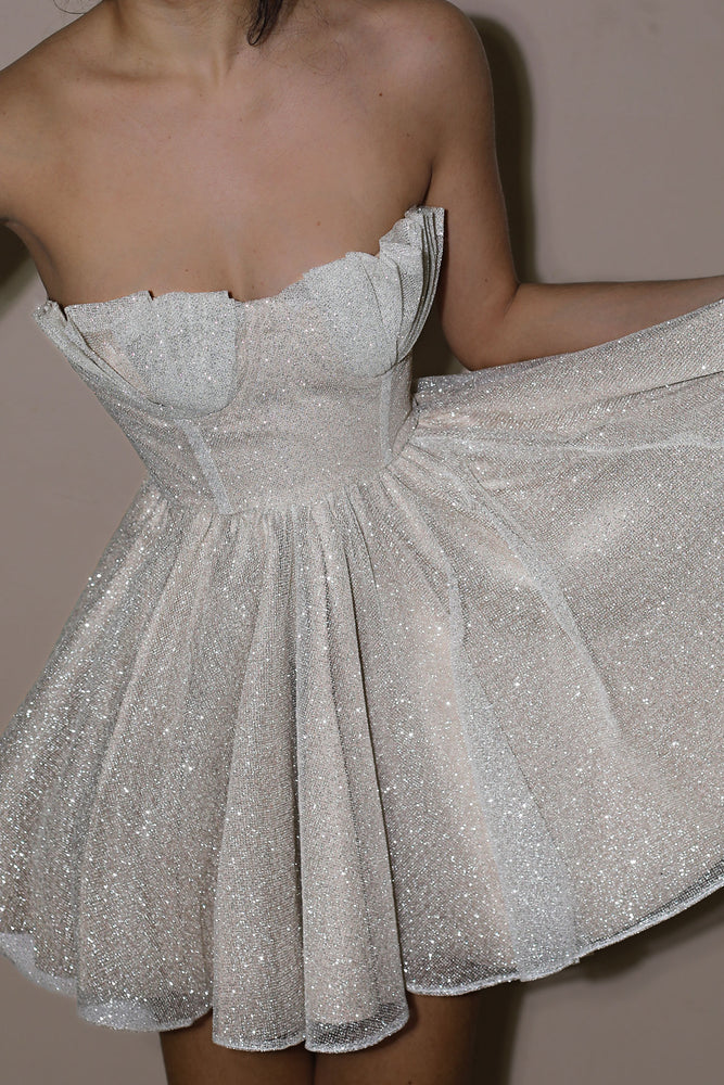
            
                Load image into Gallery viewer, Sparkle Seashell Flare Dress
            
        