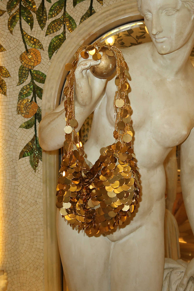 The Lady Bag ~ 18ct Gold Discs