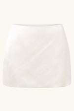 Dawn Mini Skirt ~ Ivory Silk