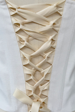 Aurora Corset  ~ White Cotton