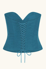 Mademoiselle Corset Delph Blue