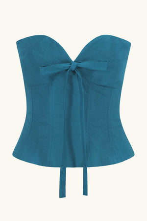 Mademoiselle Corset Delph Blue