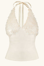 Siren Top ~ Beaded Mother of Pearl
