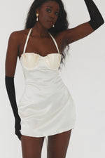 Soleil Silk Mini Dress ~ Ivory