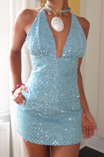 Zeïa Low Rise Mini Skirt ~ Aquamarine