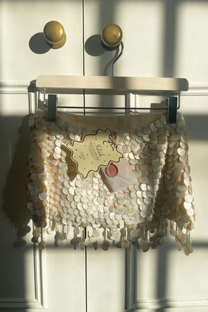Zeïa Low Rise Mini Skirt ~ Mother of Pearl