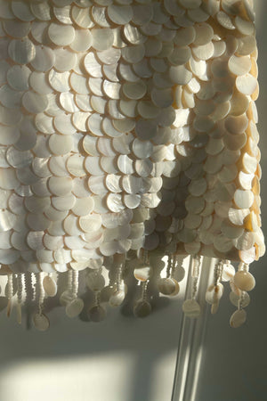 Zeïa Low Rise Mini Skirt ~ Mother of Pearl