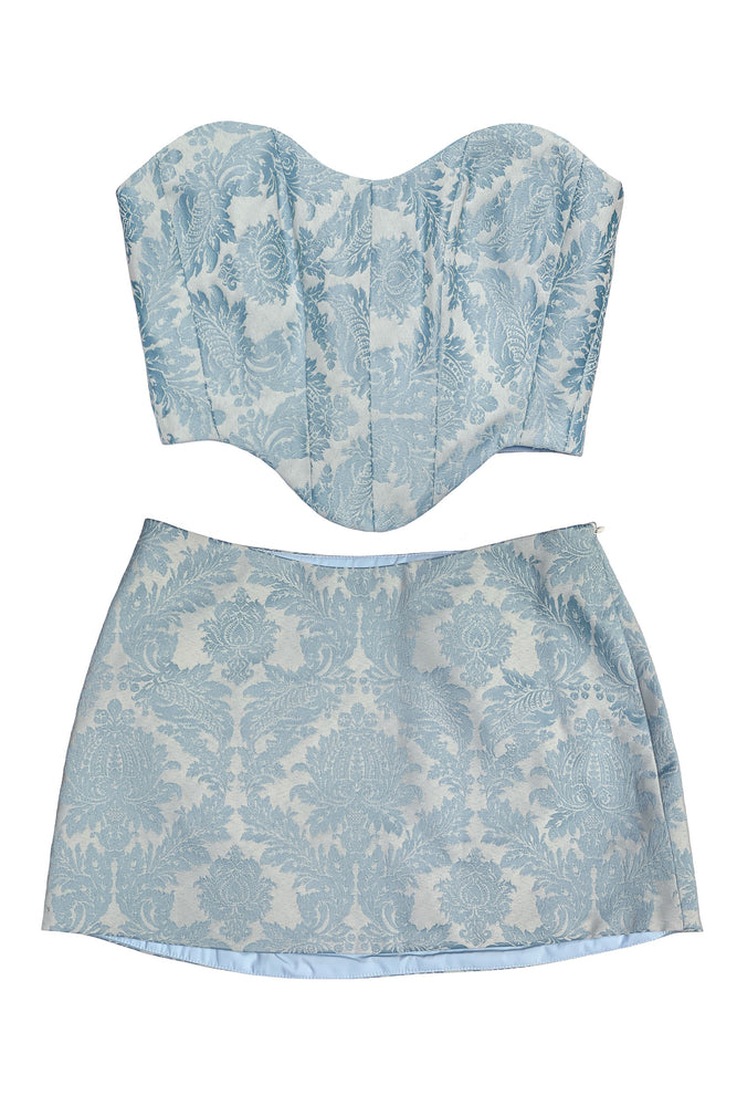 Fleur Set  ~ Blue Brocade