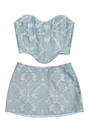 Fleur Set Blue Brocade ~ Rental