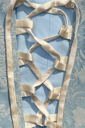 Niara Set  ~ Blue Brocade