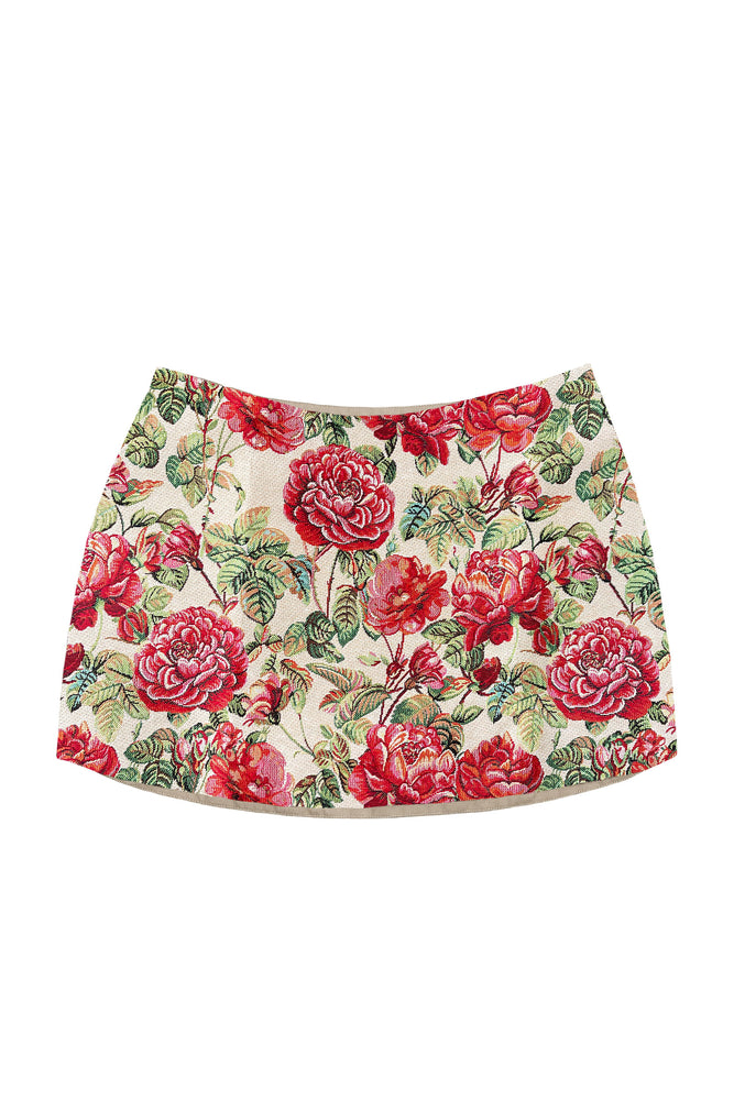 
            
                Load image into Gallery viewer, Dawn Mini Skirt ~ fleurs d&amp;#39;amour
            
        