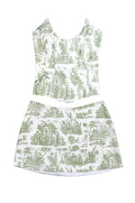 Niara Set  ~ Green Toile