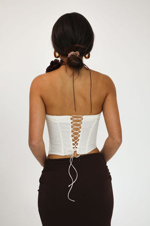 Seashell Dip Hem Corset