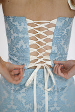 Niara Set  ~ Blue Brocade
