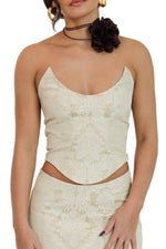 Niara Set Ivory Brocade ~ Rental