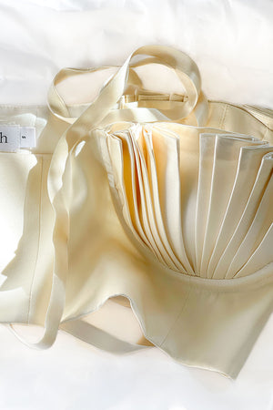 Dido Bustier Ivory Silk
