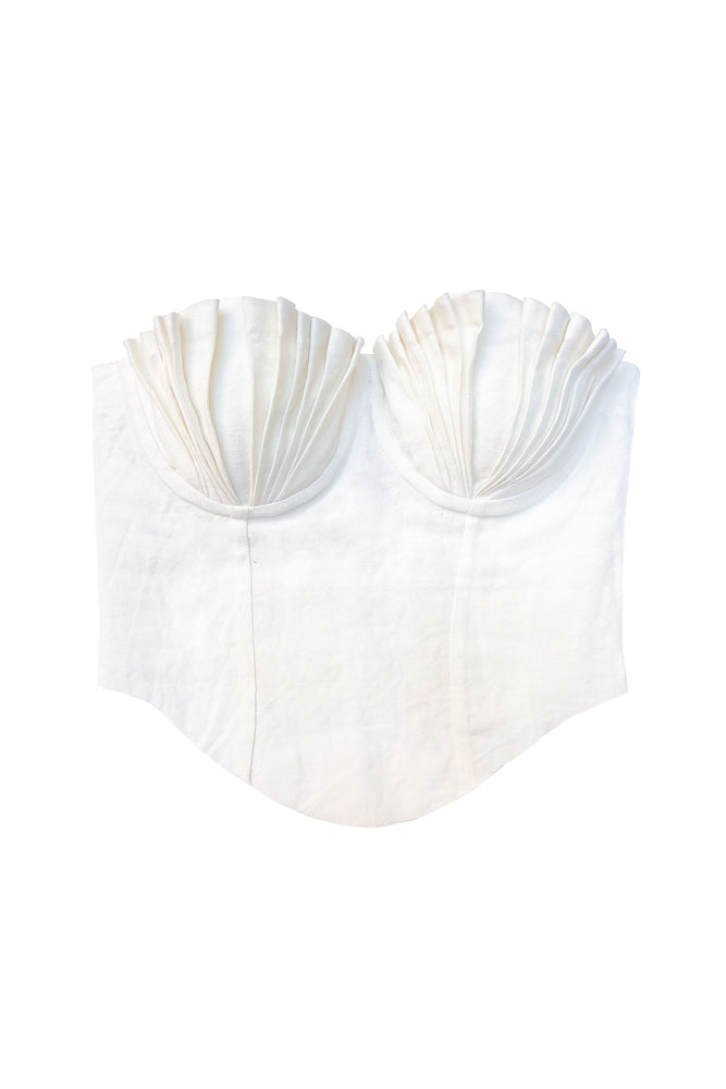Seashell Dip Hem Corset