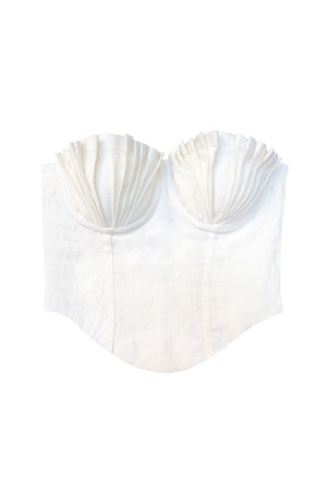 Seashell Dip Hem Corset