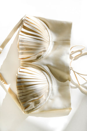 Dido Bustier Ivory Silk