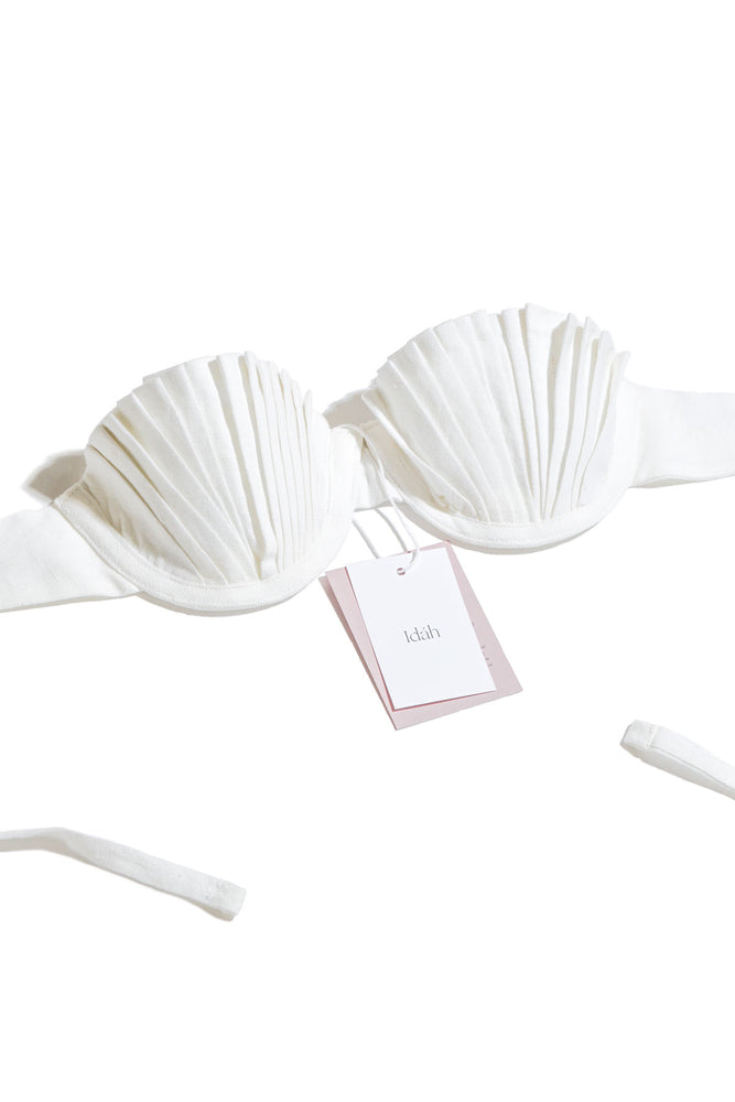 Seashell Bra Top Ivory White