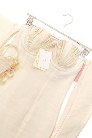 Seashell Mini Dress Ivory White