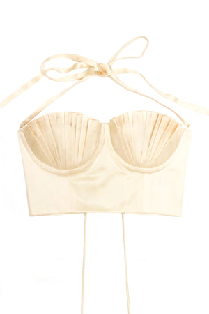 Dido Bustier Ivory Silk