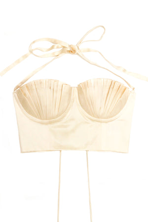 
            
                Load image into Gallery viewer, Dido Bustier Ivory Silk
            
        