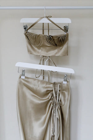 Dido & Amadi Maxi Set Chinchilla Gold Silk