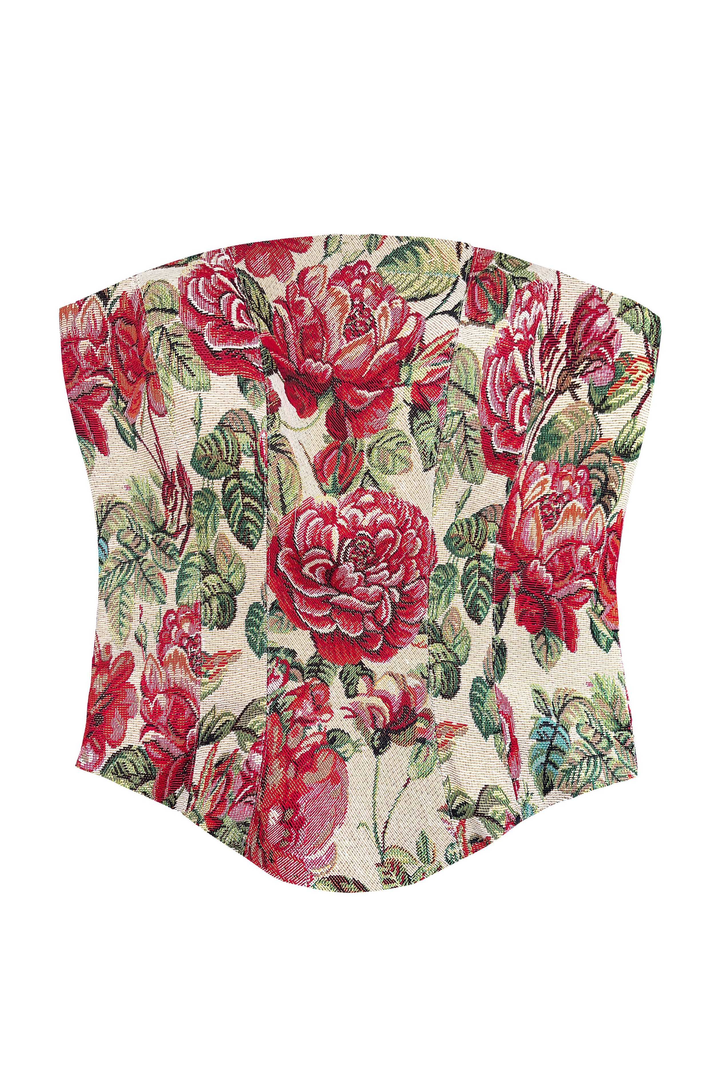 Aurora Corset w/Matching Straps in Dewflower - The 