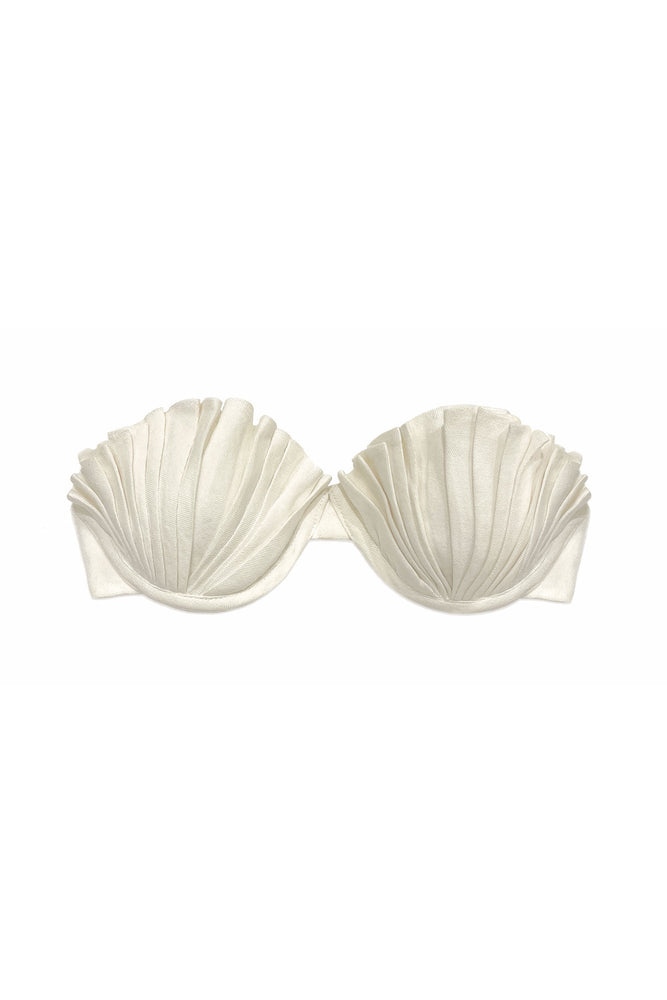 Ivory Shell Bra & Firefly Silk Maxi Set ~ Rental