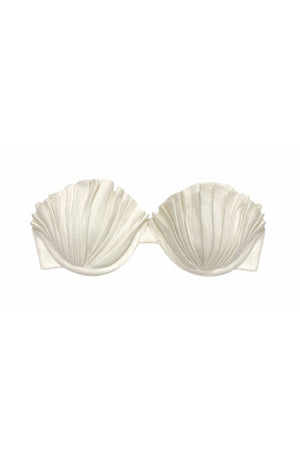 Ivory Shell Bra & Firefly Silk Maxi Set ~ Rental